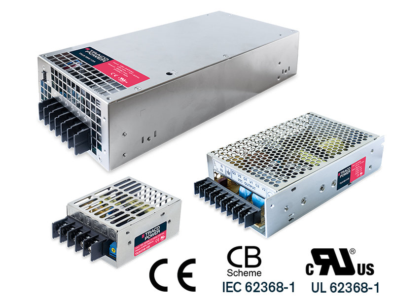 TXLN Series- New line of metal enclosed AC/DC power supplies from 18 to 960 Watt for industrial applications